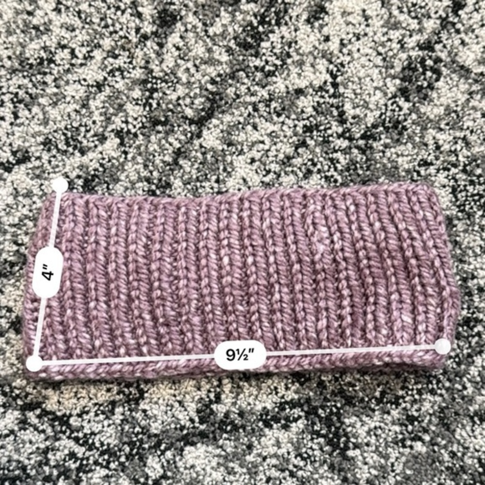 Elegant Mauve Knit Headband